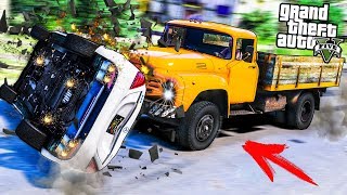 РЕАЛЬНАЯ ЖИЗНЬ АВТОМЕХАНИКА В GTA 5 ONLINE - ПЬЯНЫЙ ДЕД ВРЕЗАЛСЯ НА ЗИЛЕ В МОЮ ЖЕНУ! ШОК! SIMON?