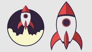 How To Draw a Rocket Spaceship in Adobe Illustrator ?