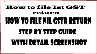 How to File Nil GSTR 1  return on GST Portal