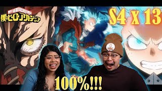 DEKU VS OVERHAUL | DEKU USES 100% | MY HERO ACADEMIA SEASON 4 EPISODE 13 REACTION