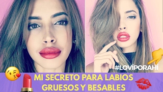 Maquillaje Para Labios Gruesos Color Rojo - Labios Gruesos Sin Cirugía Parte 2