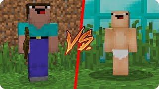 NOOB VS BEBÉ NOOB ¿QUIÉN CONSTRUYE MEJOR EN MINECRAFT? ?