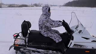 Катаемся на снегоходе Тайга "Варяг" 550 20.01.18.