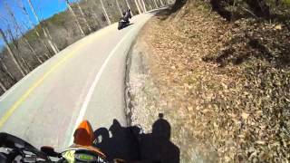 KTM 625 SMC catch a Kawasaki Z1000 March8th 2015