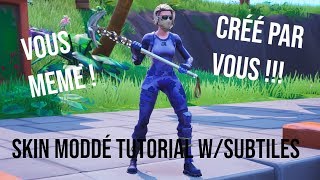 HOW TO MAKE CUSTOM SKINS IN FORTNITE WITH HXD