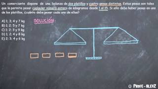 Razonamiento Logico Problema 183 - Balanzas y Pesas