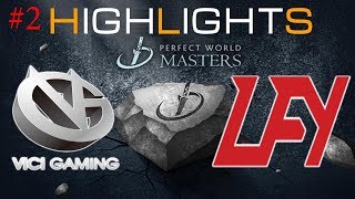 VG vs LFY Game 2 The Perfect World Masters 2017  Highlights Dota 2