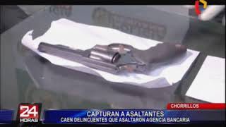 PNP captura a asaltantes de banco Falabella en Chorrillos