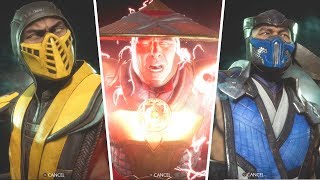 Mortal Kombat 11 - All Intro And Victory Pose Animations So Far (Johnny Cage, Cassie Cage, Kano)