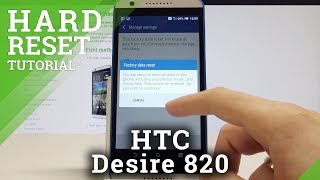 Hard Reset HTC Desire 820 - Reset Code / Factory Reset / Wipe Data