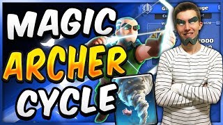 INSANE! MAGIC ARCHER GRAVEYARD CYCLE DECK! — Clash Royale