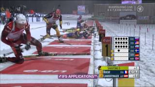 Biathlon Staffel der Männer in Ruhpolding 2013
