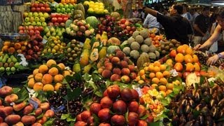 Life in 2 minutes: La Boqueria, best market  in Barcelona!