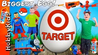 Giant TARGET Surprise Egg with HobbyKidsTV