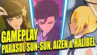 PARASOL AIZEN, HALIBEL and SUN-SUN GAMEPLAY Bleach Brave Souls