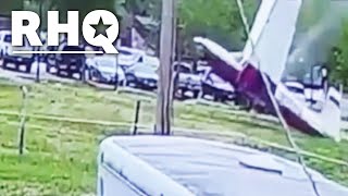 Private Airplane Crashes Into House