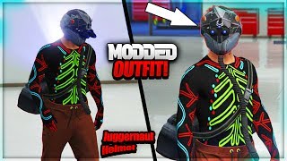 GTA 5 ONLINE *MODDED OUTFIT!* JUGGERNAUT HELMET GLITCH 1.40 Clothing Glitches 1.40