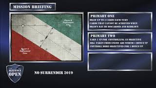 Alliance Open No Surrender 2019 mission briefing (updated)
