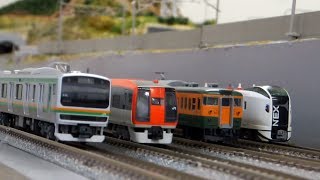 鉄道模型〈Nゲージ〉湘南新宿ライン&横須賀線大集合