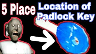 Location of padlock key in granny (version 1.7)||How to find padlock key in granny game easily