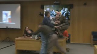 RAW VIDEO: Father lunges at Larry Nassar in court before being restrained