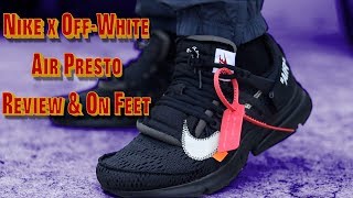 NIKE x OFF WHITE AIR PRESTO "BLACK/CONE" REVIEW & ON FEET!!! FT. RANDY OF @WOOZYWORLDWIDE