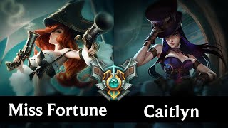 MISS FORTUNE vs CAITLYN (BOTTOM) /// NA Master /// Season 7 /// Patch 7.20