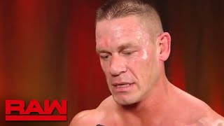 John Cena needs to refocus before entering the Elimination Chamber: Raw, Feb. 19, 2018