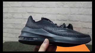 SEPATU BASKET NIKE AIR MAX INFURIATE LOW BLACK