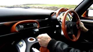 Onboard a TVR Tuscan