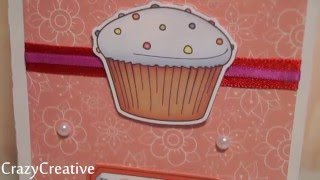 DIY: Открытка на День Рождения / Скрапбукинг // CrazyCreative
