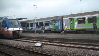 Train en gare de Saintes le 22.01.15 partie 2