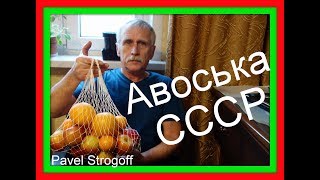 АВОСЬКА СССР  (homemade String bag, «fishnet bag»)