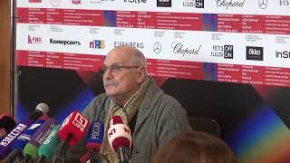 Брифинг с президентом Московского международного кинофестиваля Никитой Сергеевичем Михалковым