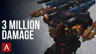 CRAZY 3 MILLION DAMAGE Beacon Rush Game | War Robots Gameplay