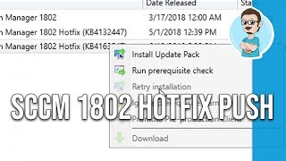 SCCM 1802 | Installing Update KB4163547 Hotfix!