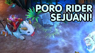 Poro Rider Sejuani Skin Spotlight Gameplay! (League of Legends - LoL)
