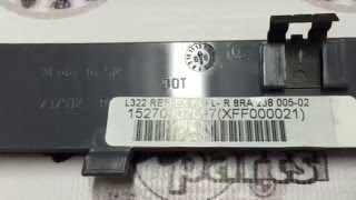 LR006348 Катафот (отражатель) задний правый на бампере Range Rover Vogue L322 / Freelander 2 L359