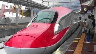 東北新幹線 E6系 スーパーこまちデビュー初日 高速通過～連結 Shinkansen Debut