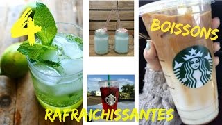 4 boissons rafraîchissantes pour l'été