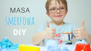 Masa smerfowa prosty PRZEPIS na magiczny piasek moon sand jak piankolina testujemy 3 przepisy DIY
