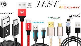 MicroUsb and Apple iPhone wire tested from Aliexpress