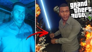 FRANKLIN finds a LIGHT SABER in Los Santos (GTA 5 Mods)