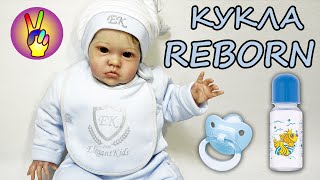 КУКЛА РЕБОРН REBORN DOLL распаковка . Обзор новой куклы реборн. Детский канал Victoria Play.