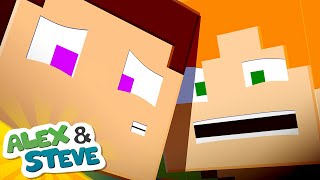 ? WE'RE TRAPPED IN HERE | The Minecraft Life of Alex and Steve | Minecraft Animation