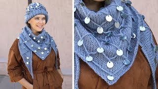 Pullu Bere ve Şal Yapımı -Sequin Hat and Shawl