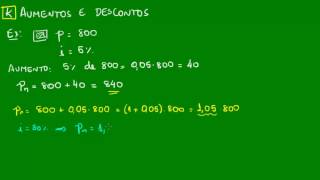 Aumentos e descontos