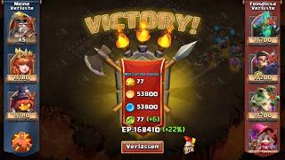 Битва Замков на немецком сервере - мучаю кошмарку 7-3 / Castle Clash