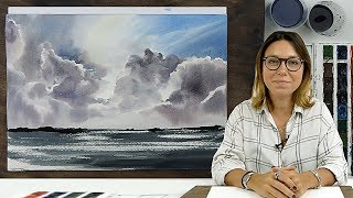 Экспресс-урок по акварельной живописи «Небо. Море»