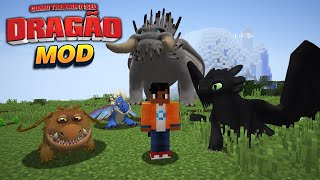 NOVO MOD DE COMO TREINAR O SEU DRAGÃO - MINECRAFT